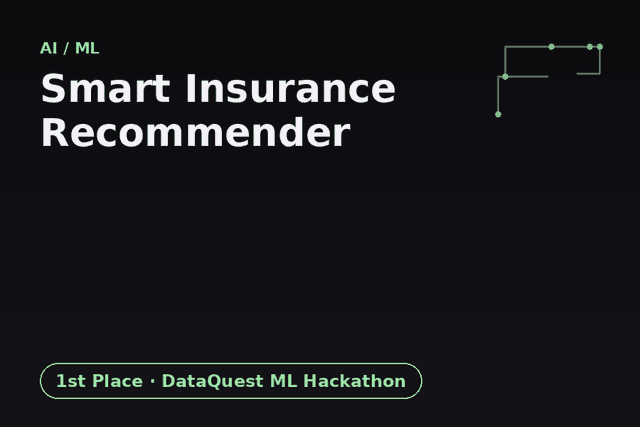Smart Insurance Recommender